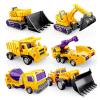 WILD HUNTER 6 in 1 Construction Vehicle Engineering Truck Robot Combiner 11 Inch Action Figures Transformations Construction Vehicles Robots Figure Toys Model Gift view 4