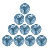 BOGEEL 10Pcs Rock Paper Scissor Game Dices 6 Sided Acrylic Rounds Corner Dices Party Finger Guessing Game Dices Family Parties view 1