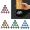 BOGEEL 10Pcs Rock Paper Scissor Game Dices 6 Sided Acrylic Rounds Corner Dices Party Finger Guessing Game Dices Family Parties view 2