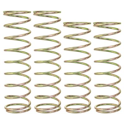 4PCS Shock Absorbers Spring for ARRMA1/8 Outcast Kraton Notorious 6S 1/7 Fireteam Big Rock, 2.0mm Steel Shock Spring Absorption Replace ARA330780 ARA330782,Front 80mm / Rear 90mm (Colorful)