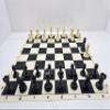 20-inch Foldable Silicone Easy-to-Clean Large Chess Set, Plastic Weighted Staunton Pieces 2 Extra Queens,Family Retro Adult and Children's Chess Portable Travel Game Chess Set with Storage Bag view 1
