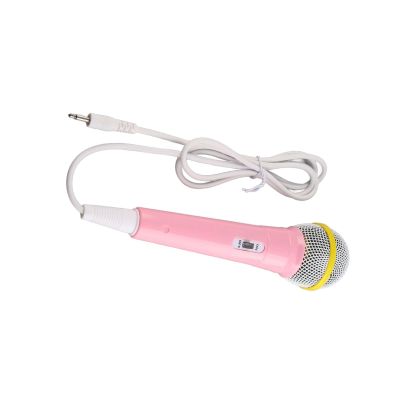 Bewinner Portable Kids Microphone with Low Distortion Wire for Children Singing  Family Party Ideal Plastic Karaoke (Pink)