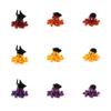 3D Printed Pirate Octopus, 3D Printed Animal, Flexible Joint 3D Octopus, Home Office Classroom Decoration, Octopus Fidget Toy, Fun and Educational Animal Desk Toys for Kids (Pirate Chief Mate-Laser Purple) view 4