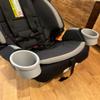 2Pcs Cup Holder for Graco 4Ever DLX with Secure Anchor Hook - Suitable for Bottles with a Diameter of up to 74/80 mm, No Tools Quick-Snap Side Mount (White, 74mm) view 2