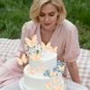 10PCS Pink & Gold 3D Butterfly Cupcake Decorations Set, Vivid Butterfly Cake Topper, Cupcake Topper for Girls Women's Birthday Wedding Anniversary Party Cake Wall Dessert Table view 3
