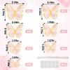 10PCS Pink & Gold 3D Butterfly Cupcake Decorations Set, Vivid Butterfly Cake Topper, Cupcake Topper for Girls Women's Birthday Wedding Anniversary Party Cake Wall Dessert Table view 4
