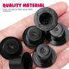 Abaodam 50pcs Mini Black Top Hats, Plastic Miniature Top Hats for DIY Crafts Decoration, Doll and Snowman Decorating, Christmas Party Supplies view 3