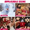 Abaodam 50pcs Mini Black Top Hats, Plastic Miniature Top Hats for DIY Crafts Decoration, Doll and Snowman Decorating, Christmas Party Supplies view 4