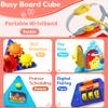 22-in-1 Baby Busy Board Activity Cube Toys, Montessori Sensory Toy for for Toddler 1-3, Early Educational Travel Toy for 1 Year Old Kid , Fine Motor Skills Gifts for Infant 6-12/12-18 M+ Boys & Girls view 3