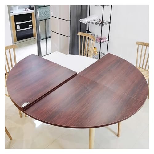 Foldable Portable Round Poker Table Top - 75-inch Diameter (Walnut) - Ideal for Home Dining, Weddings, Parties & Card Games - Versatile Event Table Extender