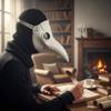 Doukeyi Plague Doctor Mask with Steampunk Design for Halloween Cosplay Party Masquerade Costume Gothic Retro Bird Beak Mask (HG065WT) view 4