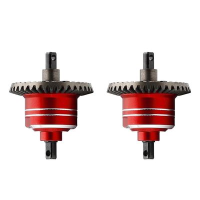 1/10 Front Rear Differential Upgrades Diff for 1/10 Traxxas Slash Rustler Stampede Hoss 4x4 VXL Ford 1502PCS #45 Steel Differential, Replaced #5381#6882#5379(Red)