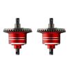 1/10 Front Rear Differential Upgrades Diff for 1/10 Traxxas Slash Rustler Stampede Hoss 4x4 VXL Ford 1502PCS #45 Steel Differential, Replaced #5381#6882#5379(Red) view 1