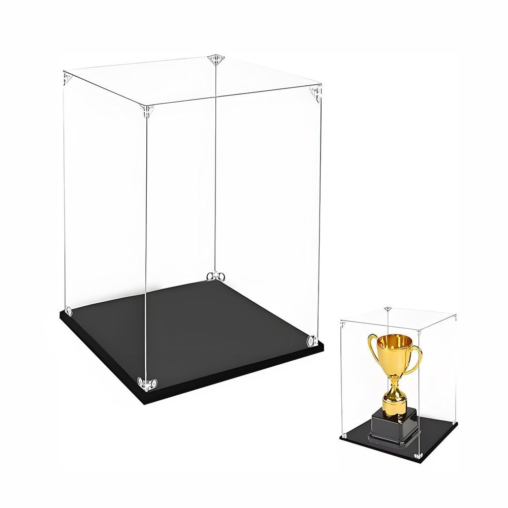16x18x12in(Length x Width x Height) Clear Acrylic Display Case, Self-Assemble Showcase for Collectibles, Action Figures, Dolls - Alternative Glass Box for Commemorative Gifts