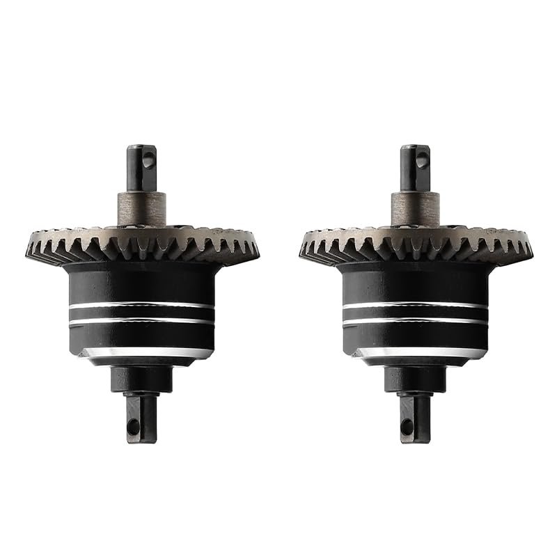 1/10 Front Rear Differential Upgrades Diff for 1/10 Traxxas Slash Rustler Stampede Hoss 4x4 VXL Ford 1502PCS #45 Steel Differential, Replaced #5381#6882#5379(Black)
