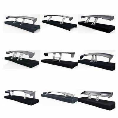 1/10 Scale RC Car Plastic Carbon Fiber Pattern Rear Wing Spolier Drift On Road Black(HY00456)