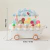 Alomejor Ice Cream Cart for Kids, Food Store with Storage Trolley, Educational Shop Toy for Boys Girls view 2