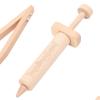 Alomejor Wooden Doctor Kit for Kids, 13-Piece Medical Playset with Stethoscope, Syringe, Toys for Children Ages 3-5 view 3