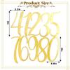 10PCS Gold Number Acrylic Cake Decoraton, 0-9 Cake Topper Set, Birthdays & Anniversaries Party Dessert Table Cupcake Decoraton view 4