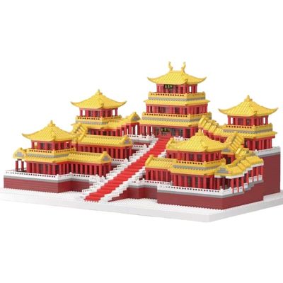 Aningde 5180Pcs Chinese Architecture Micro Building Bricks Model Kit for Adults Detailed Architectural Display Model Ages 14+