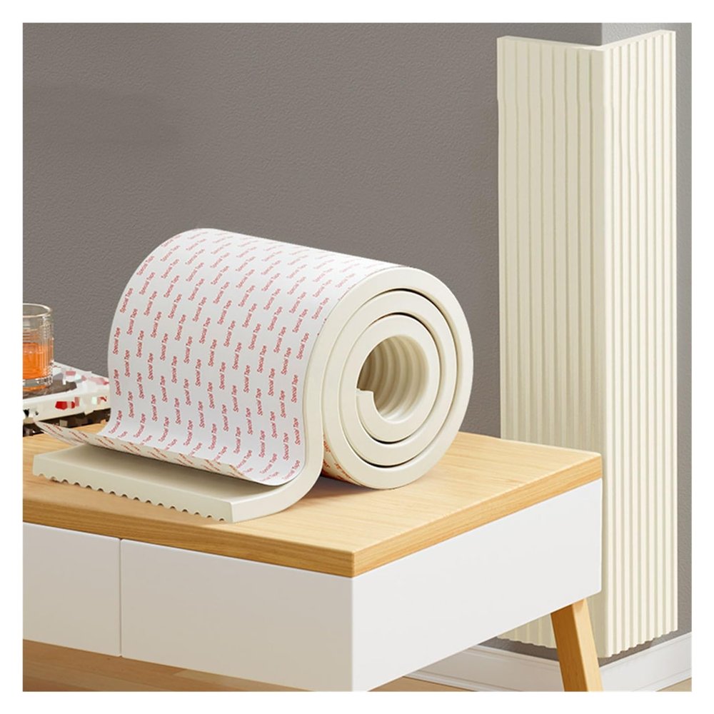Foam Edge Protectors 20cm Wide 1cm Thick Self-Adhesive Anti Collision Cushion Bumper, Edge Protection Corner Guards Strip for Furniture Fireplace Desk Worktop(White,2m/6.56ft)