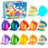 Cybermaker 12PCS 3D Printed Dragon Toys Eggs with Dragon Inside, Cool Stuff Christmas Fun Gifts, 3D Printing Toys for Kids, Fidget Toy for Adults Teens Boy Gifts Easter Basket Stuffers view 1