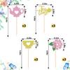 12PCS Teapot & Teacup Cupcake Toppers, Tea Party Themed Cupcake Decors Set, Elegant Cake Decoration for Afternoon Tea Events view 4