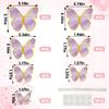 10PCS Purple & Gold 3D Butterfly Cupcake Toppers Set, Vivid Butterfly - Themed Party Decorations, Decor for Girls Women's Birthday Wedding Anniversary Party Cake Dessert Table view 4