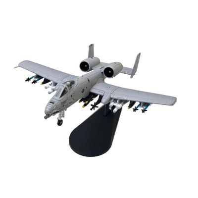 1/100 Scale A-10 A10 Thunderbolt II for Warthog Hog Attack Plane Fighter Diecast Metal Aircraft Model Playkits(A-10A Shark DS)