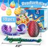 Cybermaker 12PCS Easter Eggs 3D Printed Dragon Toys Eggs, Easter Basket Stuffers Fun Gifts, 3D Printing Toys for Kids, Fidget Toy for Adults Teens Boy Gifts Christmas Stocking Stuffers view 2