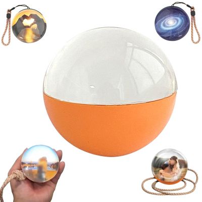 2025 New Crystal Ball Video Player,2.7in 3D Crystal Ball Ultrasound with Electronic Display Sound,Video Sphere,180Wide-Angle Field of View,for Preserving Beautiful(Size:Upgraded Version,Color:Orange)