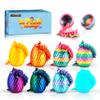 Cybermaker 8pcs 3D Printed Dragon Egg Toys, Christmas Stocking Stuffers for Kids Boys, Cool Stuff for Boy Articulated Crystal 3D Printer Dragon Animal Toy for Boys Kid Teens 5-7 8-12 view 1