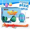 Cybermaker 8pcs 3D Printed Dragon Egg Toys, Christmas Stocking Stuffers for Kids Boys, Cool Stuff for Boy Articulated Crystal 3D Printer Dragon Animal Toy for Boys Kid Teens 5-7 8-12 view 2