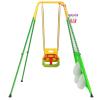 5 in 1 Toddler Swing Set Outdoor with Basketball Hoop,Soccer Goal,Indoor Baby Swing for Aged 6-36 Months,Multi-Functional Kids Swing Sets for Backyard view 1