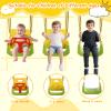 5 in 1 Toddler Swing Set Outdoor with Basketball Hoop,Soccer Goal,Indoor Baby Swing for Aged 6-36 Months,Multi-Functional Kids Swing Sets for Backyard view 4
