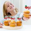 12PCS Strawberry One Cupcake Toppers, Glitter Cake Decoration for 1st Birthday Party, Lovely Cake Decor for Birthday & Anniversary Party Desserts view 3