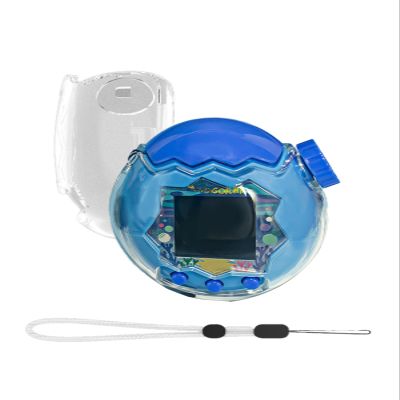 for Tamagotchi Connection Case Cover,WUNIAK Design Kid Friendly PC Protective Portable Scratch Shock Resistant Shell with Lanyard for Tamagotchi,Transparent