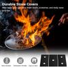 Tressify Reusable Gas Stove Burner Covers With Sponges, 3 Pcs Stove Cover Kit, 0.5Mm Non-Stick Washable Gas Stove Covers, Heat-Resistant Stove Protectors view 2