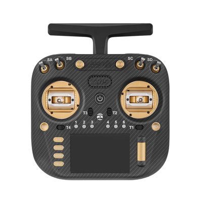 Radiomaster TX15 Max 3.5inch IPS Touchscreen Radio Controller ExpressLRS with AG02 CNC Hall Gimbal Built-in Gyro Microphone (Gold FCC Mode 2)