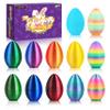 Cybermaker 12 PCS 3D Printed Dragon Easter Empty Eggs, 2.36" Empty Eggs Fillable Eggshells for Easter Egg Hunt, Basket Fillers, Treats, Party Favor Supplies, Classroom Prizes view 1