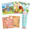 QuTZ Talking Pen Book Set, Learn to Read Sound Books, Learning Toys with 8 Tap to Read Books, 600+ Words & Fun Facts, 6 Phonics Story Books, 700+ Games, Educational Toy for Kids 3+ (Cardboard Version) view 1