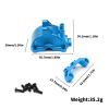 Compatible with Tamiya for TT-02 1/10 RC Car Upgrade Parts Accessories Metal Gearbox Housing Gear Box Shell Differential Case RC Accessory(Red) view 4