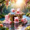 18 Pieces Mini Capybara Animals Tiny Resin Animals for Dollhouse Fairy Garden Landscape Aquarium Capybara Party Decorations view 2