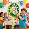 Animal Piatas 14.2 inch Foldable Animal Jungle Mexican Safari Piatas Wild Rabbit bunny Parrot Monkey Giraffe Lion Zabra Elephant Zoo Themed Birthday Party Decoration view 4
