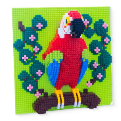 AHZILEI Parrot Building Set for Adults 3D Macaw Bird Model Kit, Decorative & Collectible Great Home Decor Unique Gift for Collectors Ideal for Hobbyists & Animal Lovers