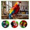 AHZILEI Parrot Building Set for Adults  3D Macaw Bird Model Kit, Decorative & Collectible Great Home Decor  Unique Gift for Collectors  Ideal for Hobbyists & Animal Lovers view 3