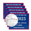 Aeniumvor Official 2025-2026 American Mahjong Rule Card - Large Print Edition | Current Standard Game Reference | Durable Travel Companion for All Mahjong Tile Sets view 1