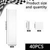 40 Pcs Clear Display Case for Packaged Model Cars,Model Car Display Cases Wall Mount-Holds up to 120 Cars,Toy Car Storage Organizer Compatible with Hot Wheels,Clear Model Car Display Case,16.7 x 4.4in view 2