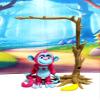3D Printed Articulated Monkey Fidget Toy 3" Articulated Posable, Hangable Monkey, Stands on Its Own for Fun Poses and Display -AM-SM-PB view 3