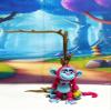 3D Printed Articulated Monkey Fidget Toy 3" Articulated Posable, Hangable Monkey, Stands on Its Own for Fun Poses and Display -AM-SM-PB view 4
